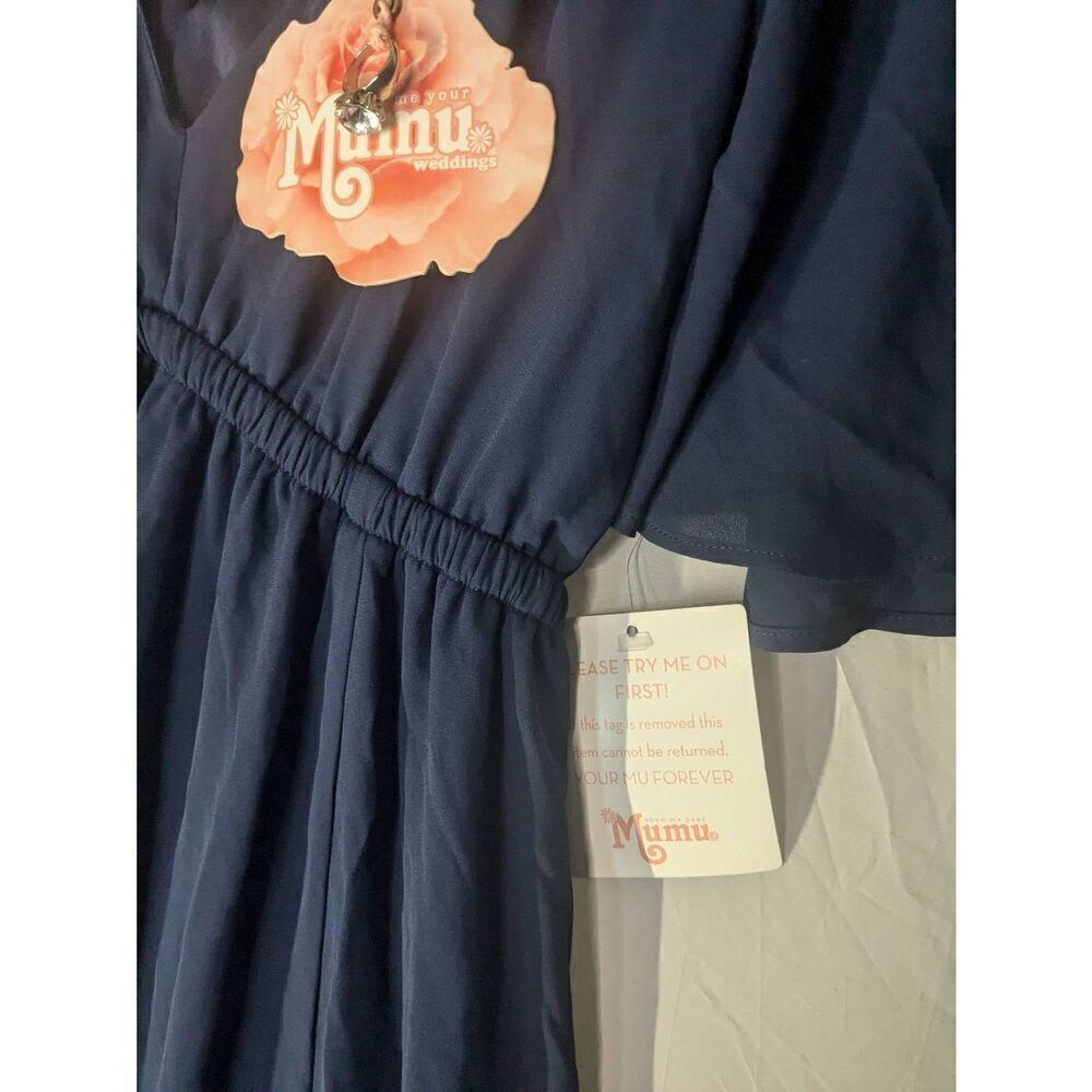 NWT Show Me Your Mumu Navy Emily Maxi Dress Weddings S Small 4 6 - Picture 5 of 10